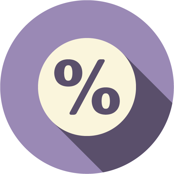 Percentage Icon2015 02 262015 02 26/wp Hito/wp 200px200px - Circle (572x572), Png Download