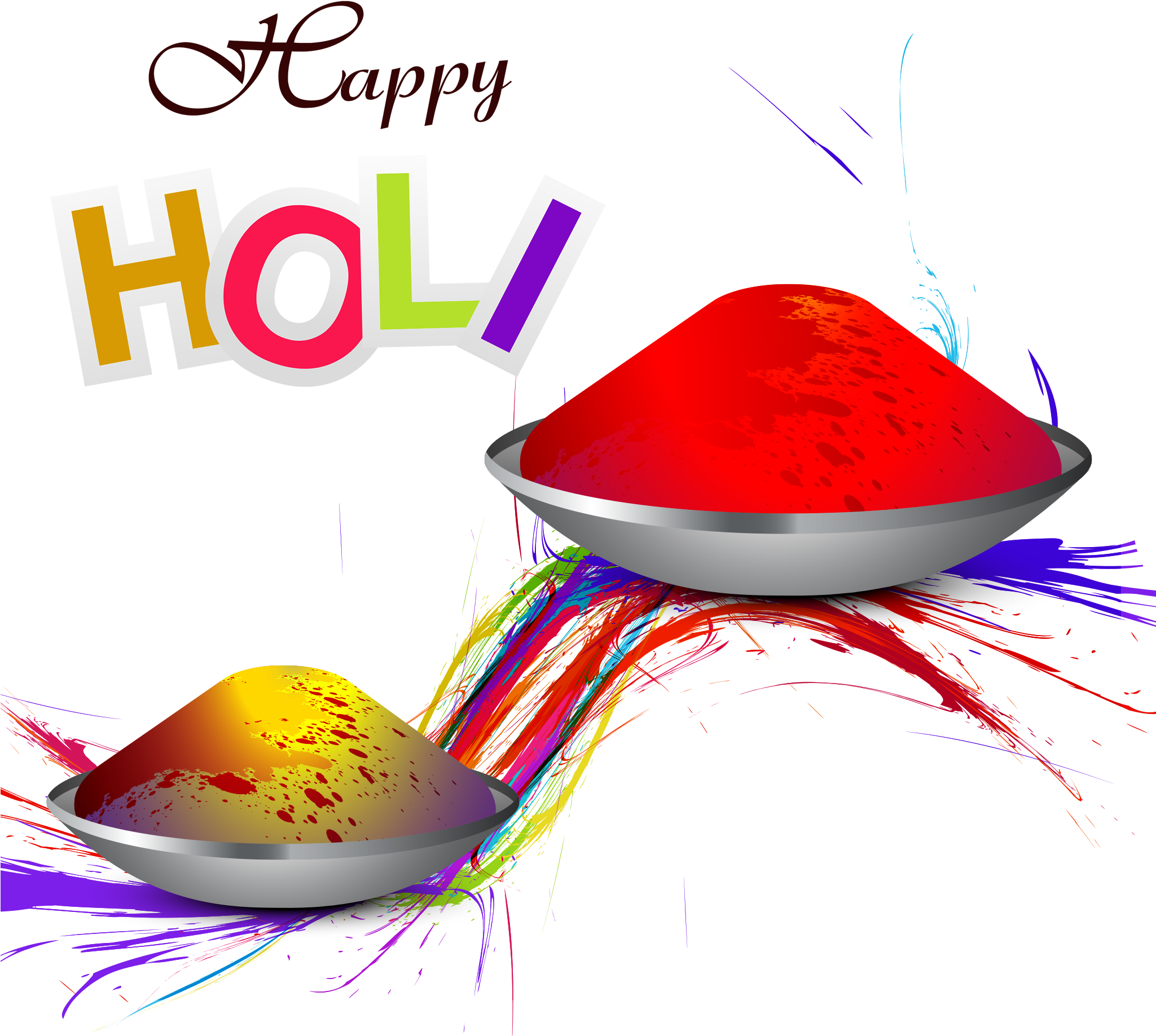 Download - Happy Holi (2048x2048), Png Download