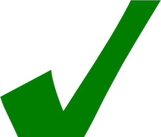 Green Tick Clipart Transparent Background - Tick Verde Dibujo Png (640x480), Png Download