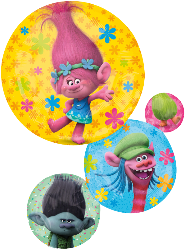 Trolls Balloons (800x800), Png Download
