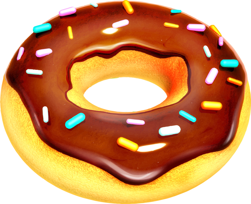 Donut Clipart - Dessin De Patisserie Donuts (800x651), Png Download