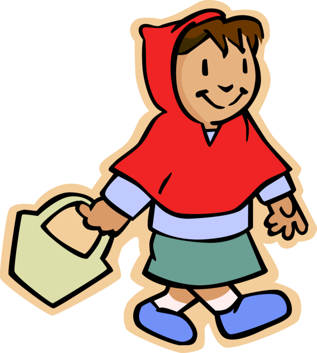 Vector Illustration Of Primary Or Elementary School - Mother Holding A Basket Clipart (628x700), Png Download