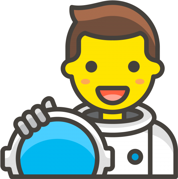 Man Astronaut Emoji - Singer Icon Png (866x650), Png Download