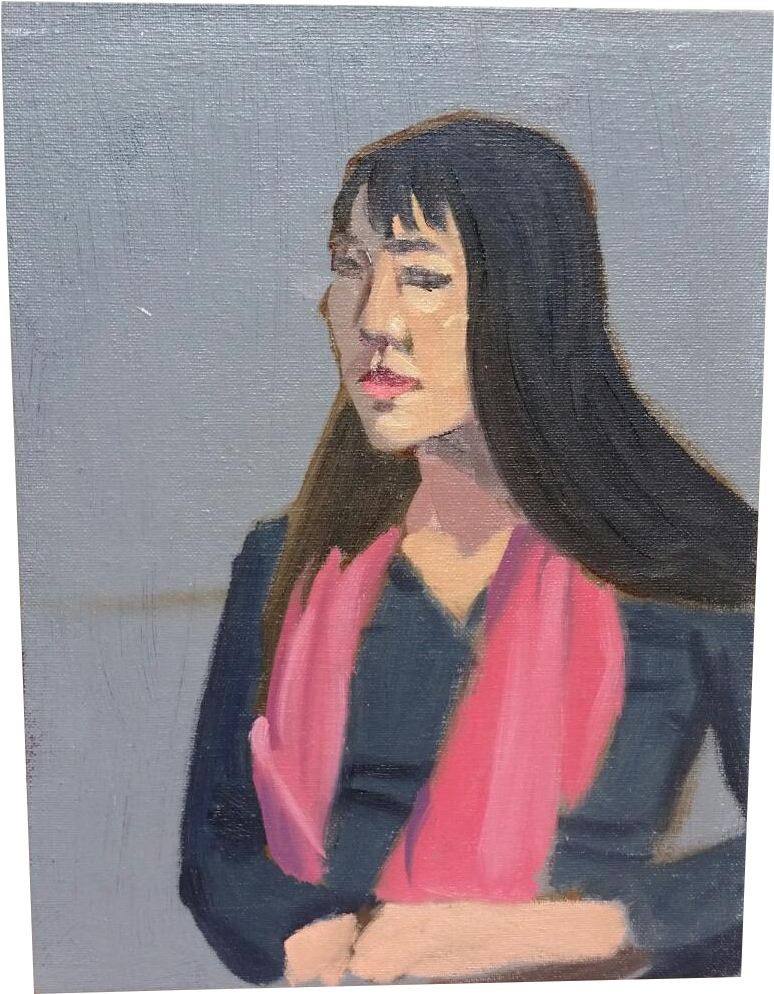 Dark Haired Woman - Girl (859x1103), Png Download