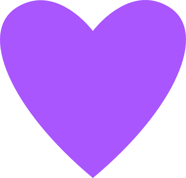 Royalty Free Purple Heart Clip Art Vector Images - Png Purple Love Heart (600x576), Png Download