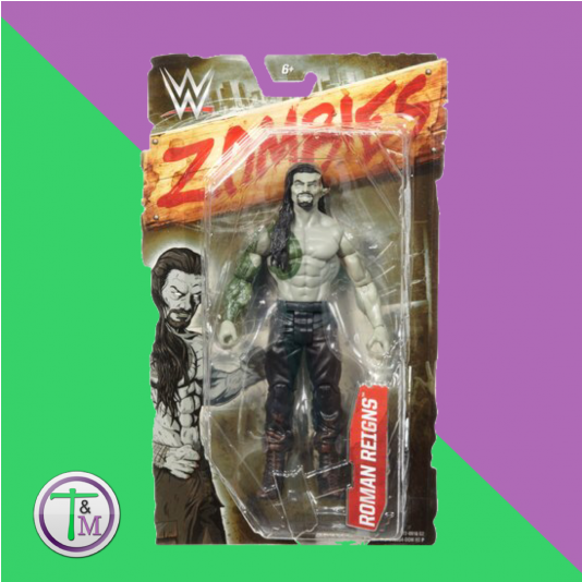 Zombie - Roman Reigns - £9 - - Wwe Zombies Roman Reigns Action Figure (533x800), Png Download