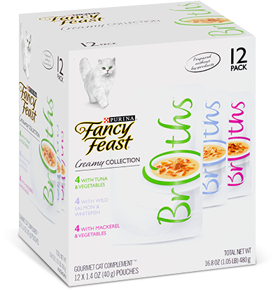 Creamy Seafood Broths Collection Cat Food - Carton (600x600), Png Download