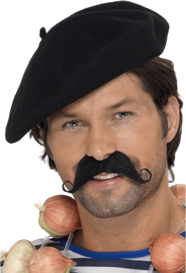 Adult Beret Black (600x951), Png Download