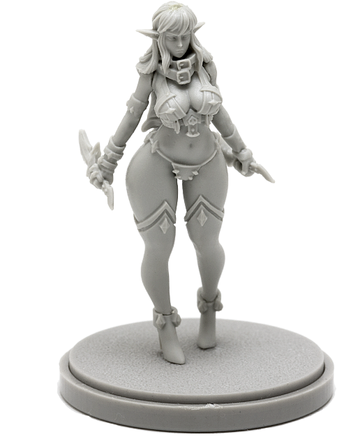 Kingdom Death Dark Elf (530x700), Png Download