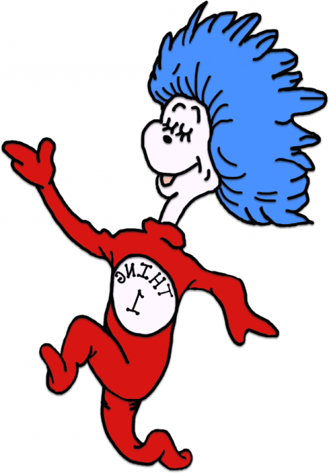 Free Png Download Dr Seuss Cat In The Hat Clip - Thing Dr Seuss Svg (480x690), Png Download