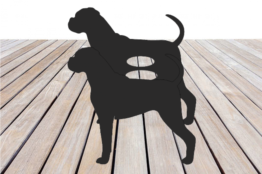 Boxer Dog Garden Planter - Dog (1000x1000), Png Download