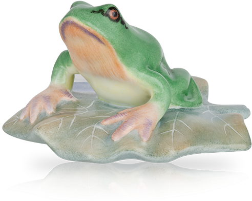 Herend Mini Tree Frog - Animal Figure (630x630), Png Download