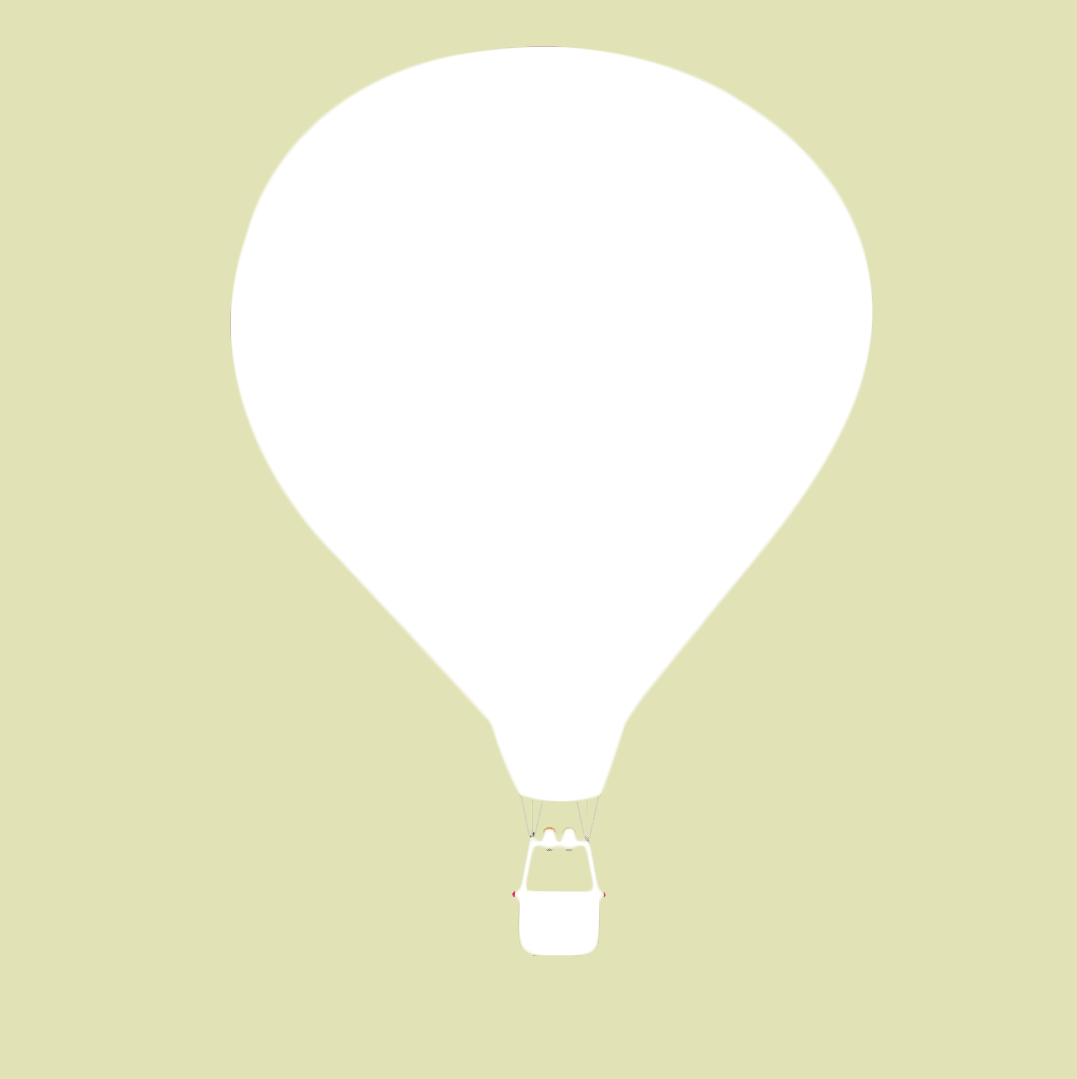 Hot Air Balloon (1077x1079), Png Download