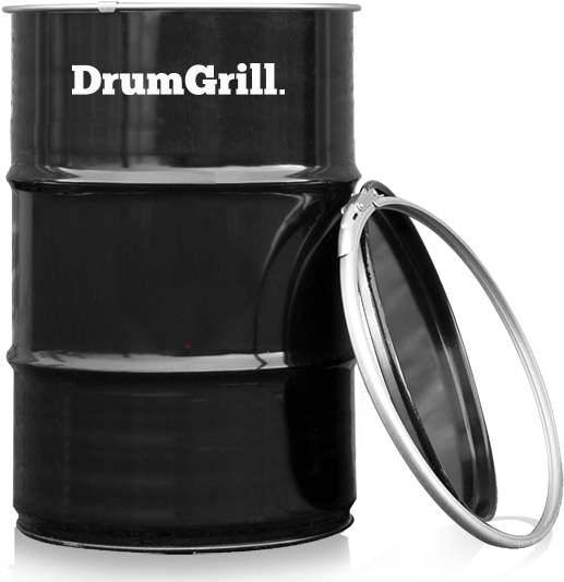 Drumgrill Big Oil Barrel Charcoal Barbeque Bbq Genuine - Drumgrill Bbq (600x607), Png Download
