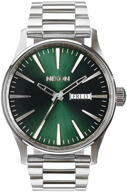 Nixon Gold Watch Green Face (477x680), Png Download