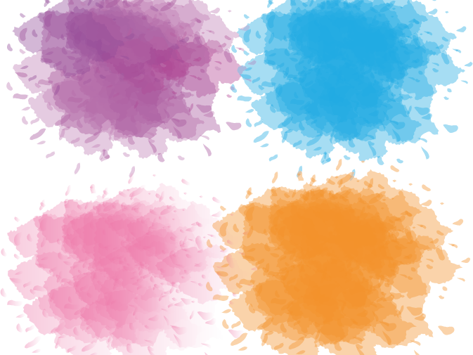 Paint Splashes - Watercolor Paint (673x505), Png Download