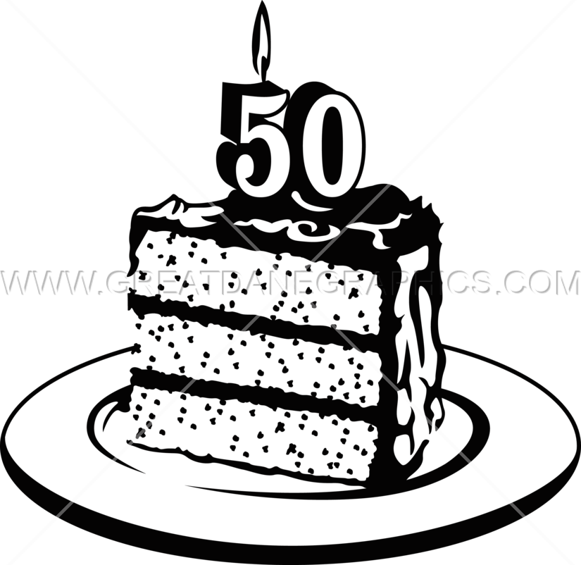 50th Birthday Cake Png - 50th Birthday Cake Clipart (825x802), Png Download