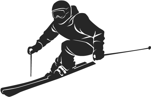 Ski & Snowboard Rentals - Skier Turns (600x632), Png Download