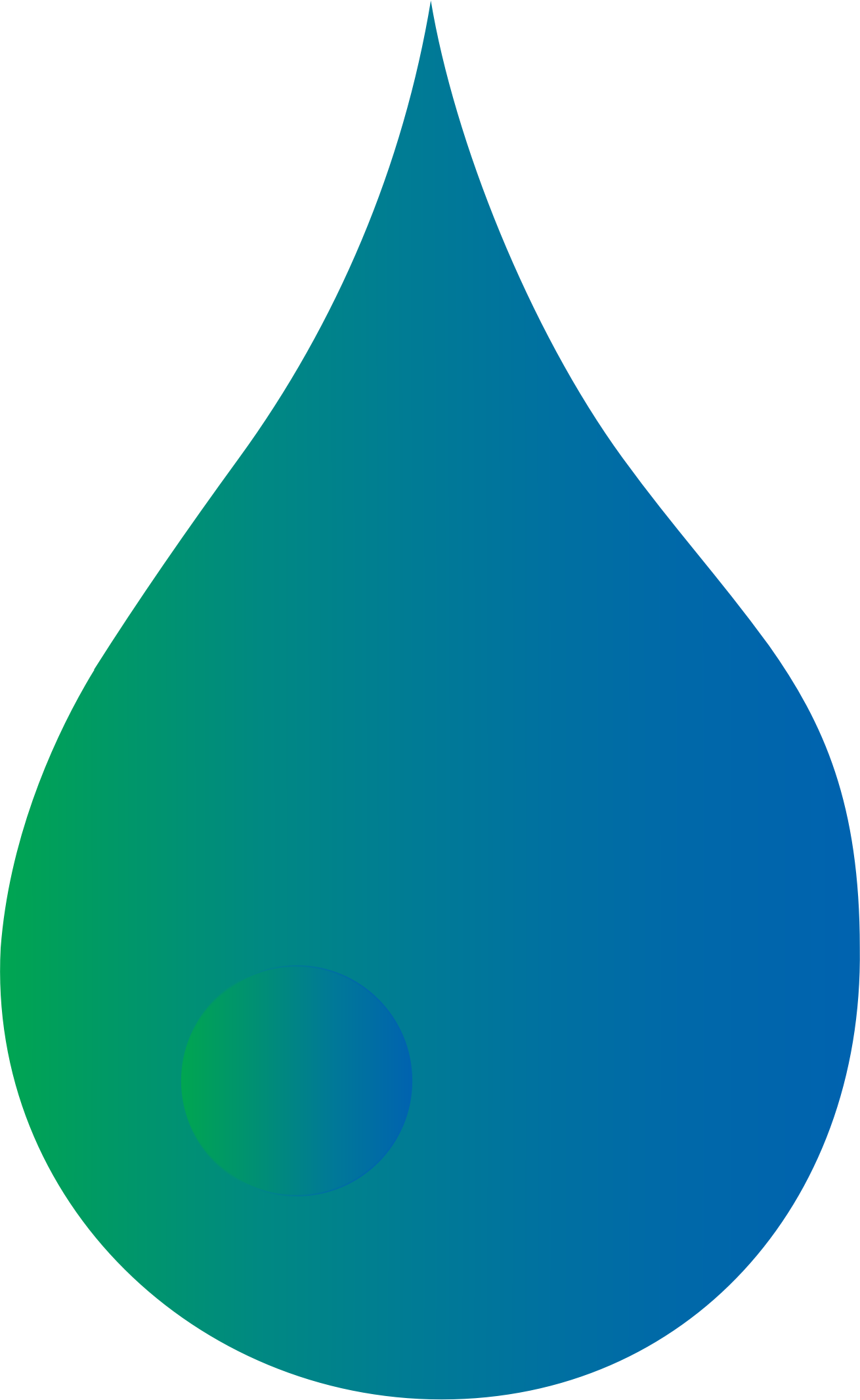 Water Drops Png - Tropfen Blau (1310x2132), Png Download