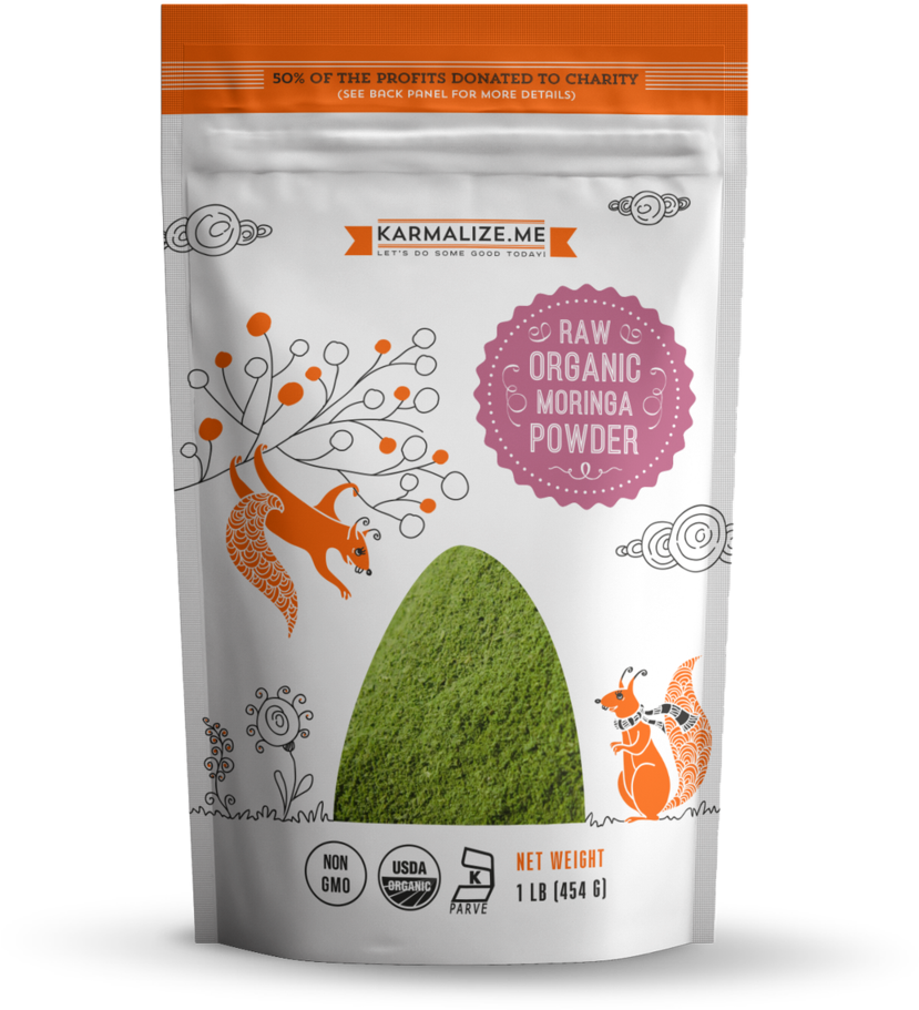 Organic Moringa Powder - Organic Food (1024x1024), Png Download