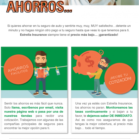 Email Blast Design For Estrella Insurance - Cartoon (560x560), Png Download