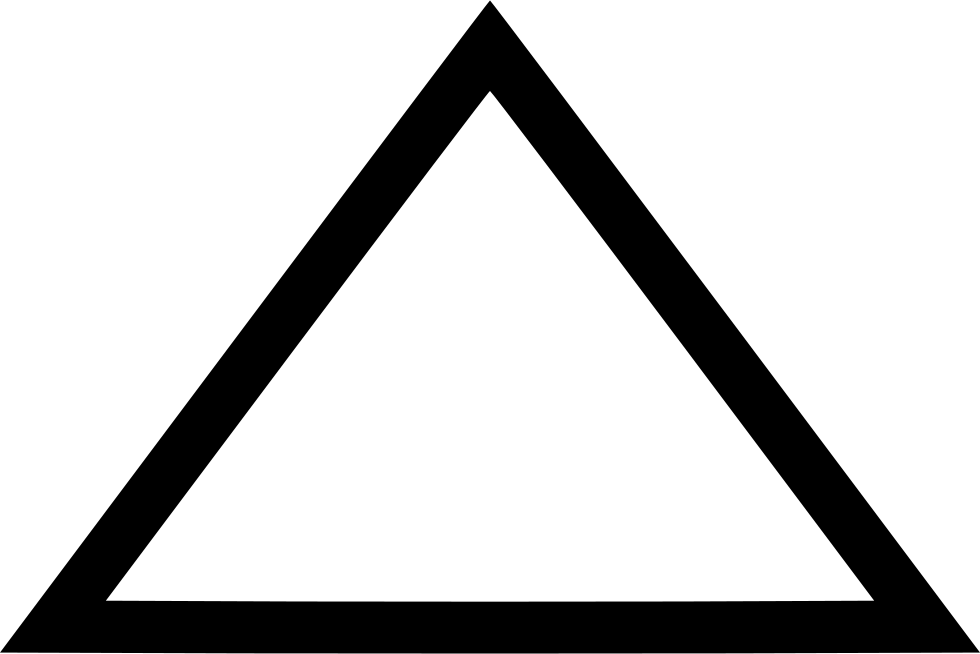 Png File - Triangle Clipart Black And White (980x654), Png Download