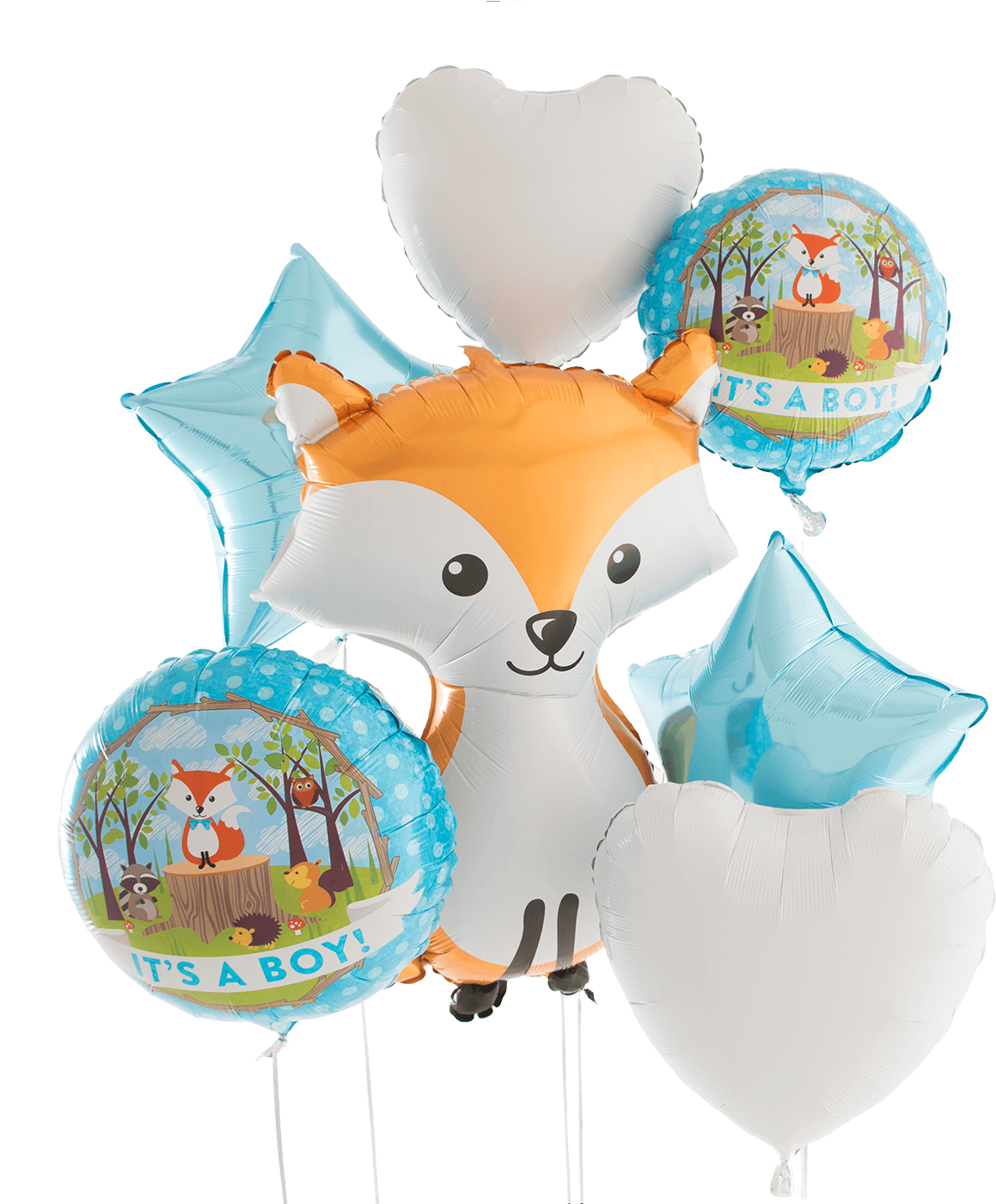 Woodland Critter It's A Boy - Balloon (1400x1400), Png Download