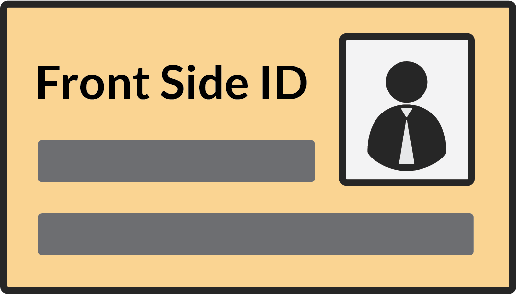 Front Side Of National Id / Driver's License Or Personal - Traffic Sign (1225x717), Png Download