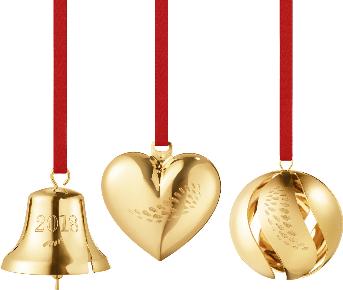 2018 Heart, Bell And Ball Collectibles Gift Set - Georg Jensen Christmas 2018 (1200x1200), Png Download