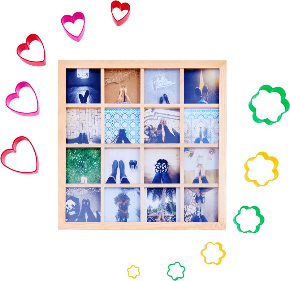 The Grid Frame - Cadre Photo Original (937x907), Png Download