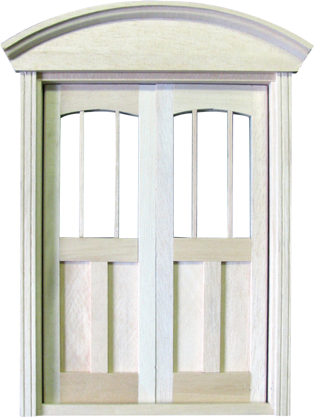 The 1 Inch Scale Queen Anne Dollhouse Double Exterior - Hardwood (1024x1024), Png Download