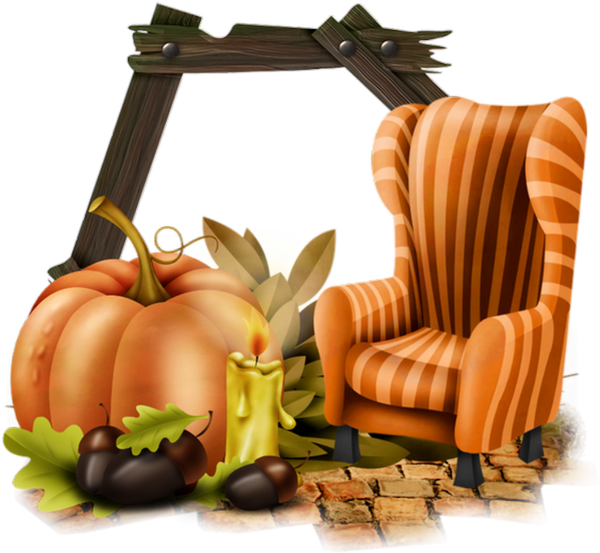 Cadre Png Halloween, Automne - Illustration (600x553), Png Download