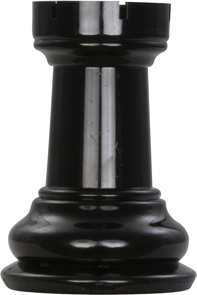 Black Rook Chess Piece (1000x1000), Png Download