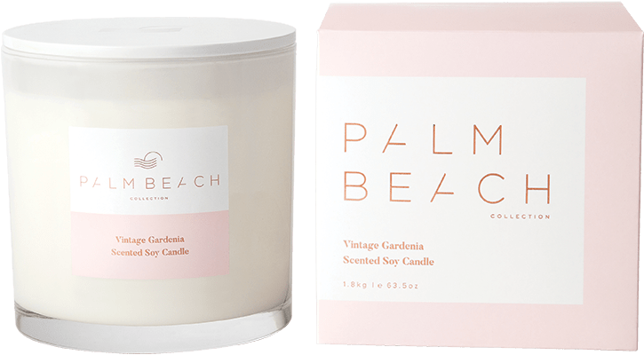 Vintage Gardenia Deluxe Candle - Candle (800x1200), Png Download