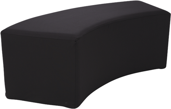 Rounded Black Vinyl Seat H 40 Cm M1 - Banquette Arrondie (700x700), Png Download