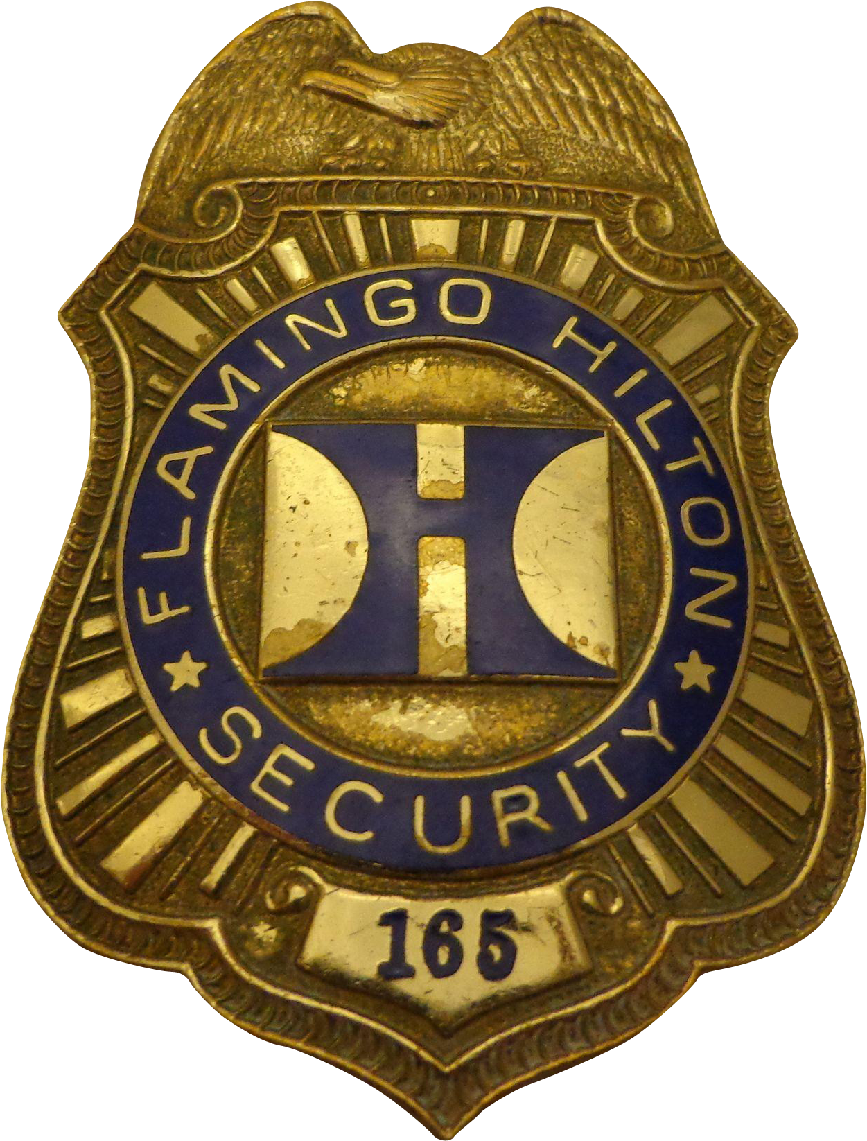 Vintage Las Vegas Flamingo Hilton Hotel Security Guard - Emblem (1645x1645), Png Download