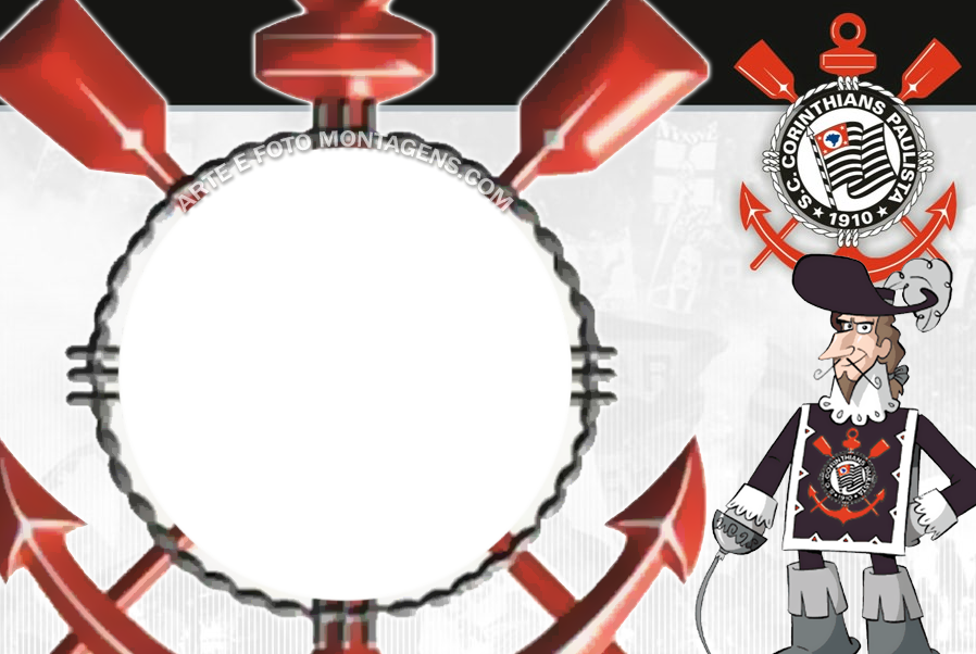 Molduras Futebol - Moldura Do Corinthians Em Png (898x602), Png Download