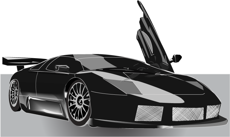 Graphic Stock Aventador Car Murci Lago Automotive Design - Lamborghini Murciélago (800x495), Png Download