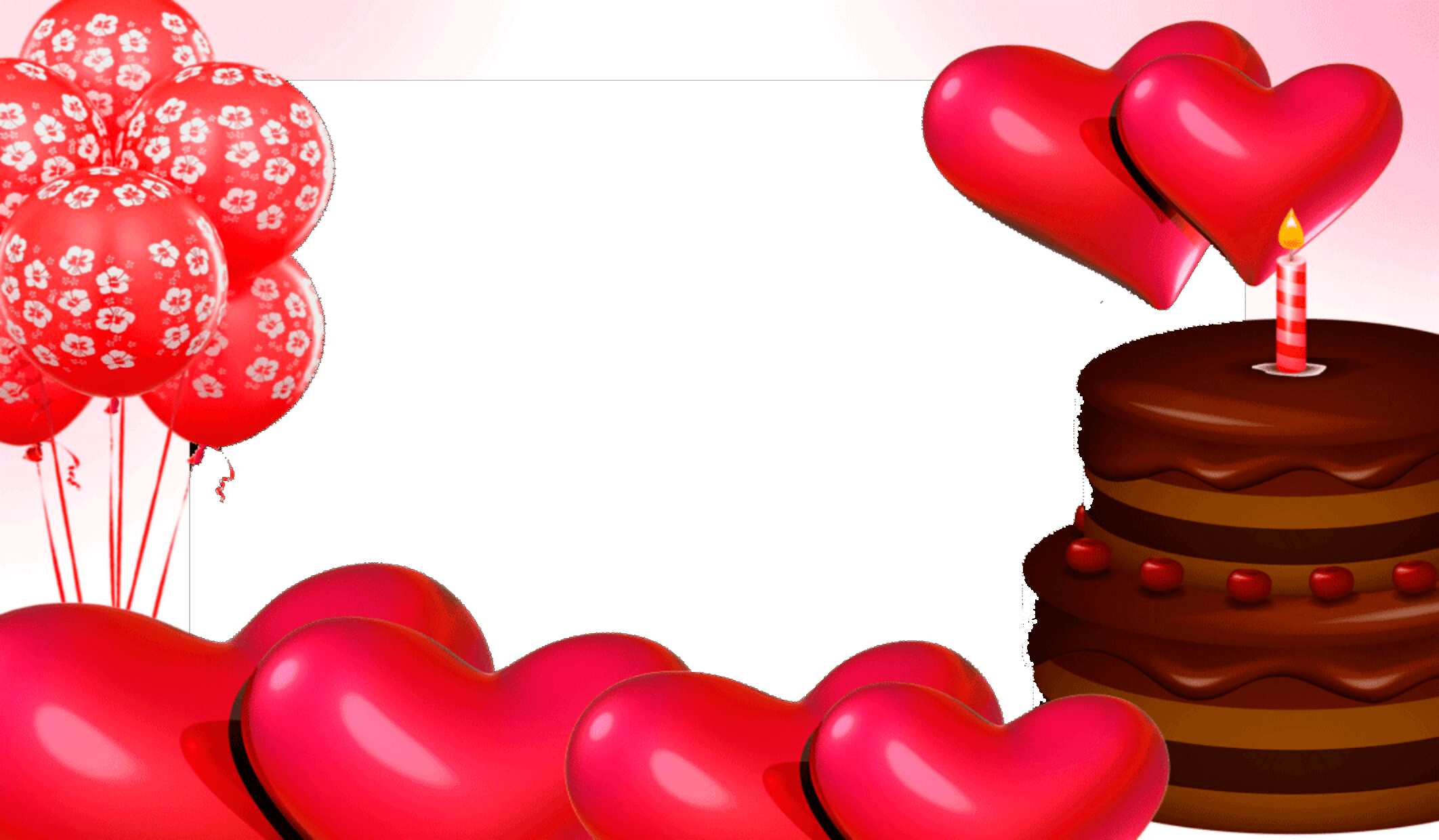 Marco Foto Cumplea 241 Os 7 Descargar Marcos - Red Balloon Clipart Transparent (2124x1240), Png Download