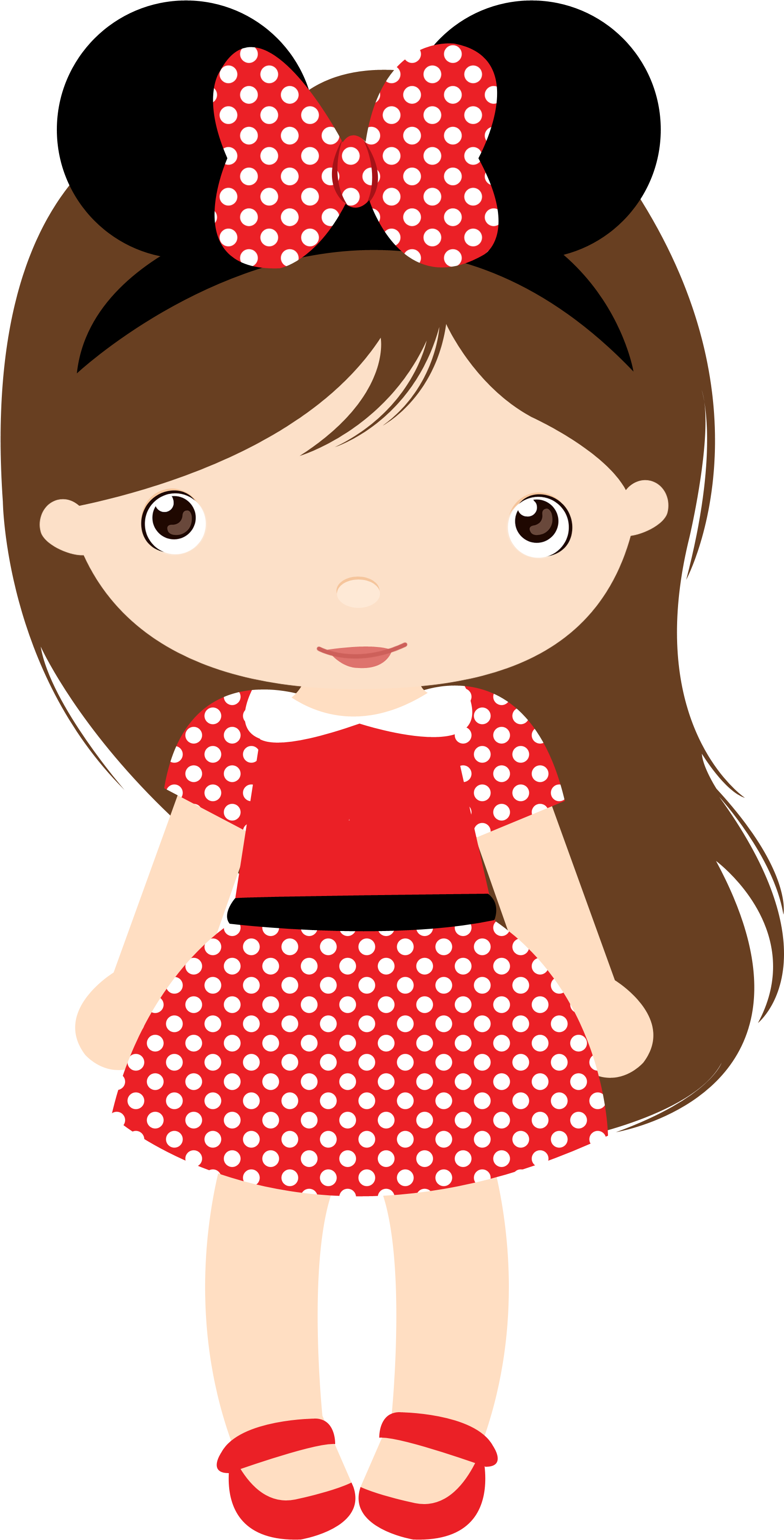 Pin Do Liran S Em Clipart - Clipart Of Dolls Png Minnie Mouse (2216x3536), Png Download