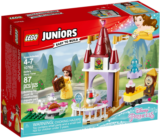 Juniors Disney Princess Belle's Story Time - Lego Juniors Disney Princess (640x640), Png Download
