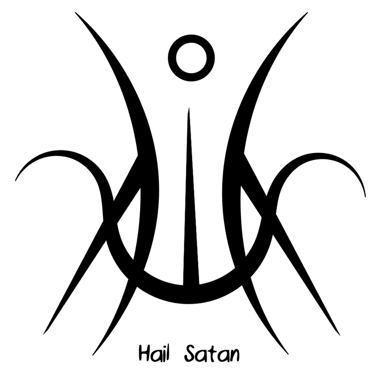 “hail Satan” Sigil Requested By Anonymous Sigil Requests - Circle (750x750), Png Download