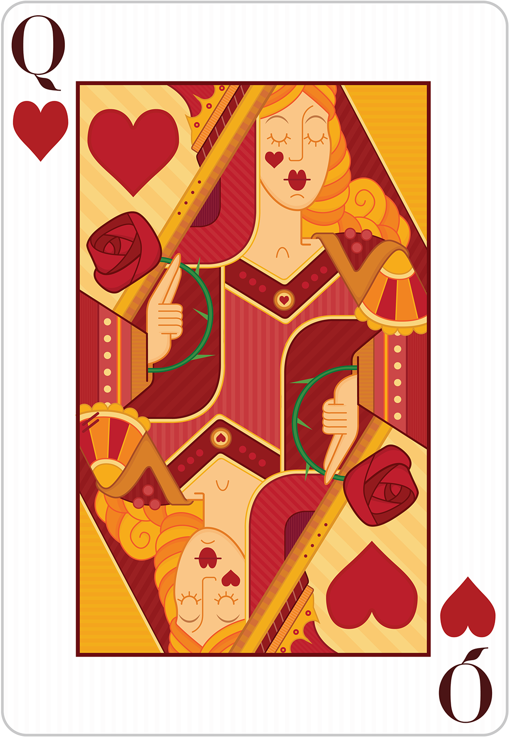 Hearts Playing Cards - Creative Arts (1200x1638), Png Download