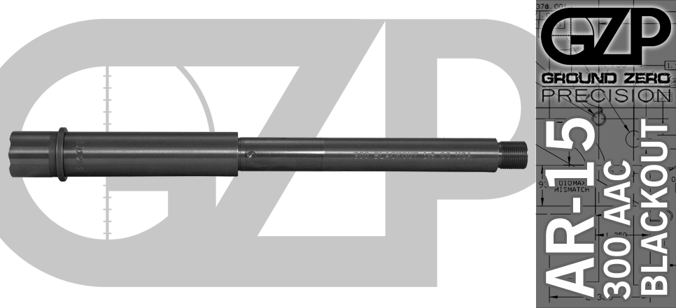 5" 300 Aac Blackout Ar15 Barrel - Rifle (966x441), Png Download