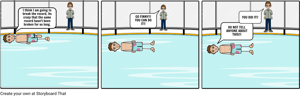 A Separate Peace Pool Scene - Cartoon (1164x385), Png Download
