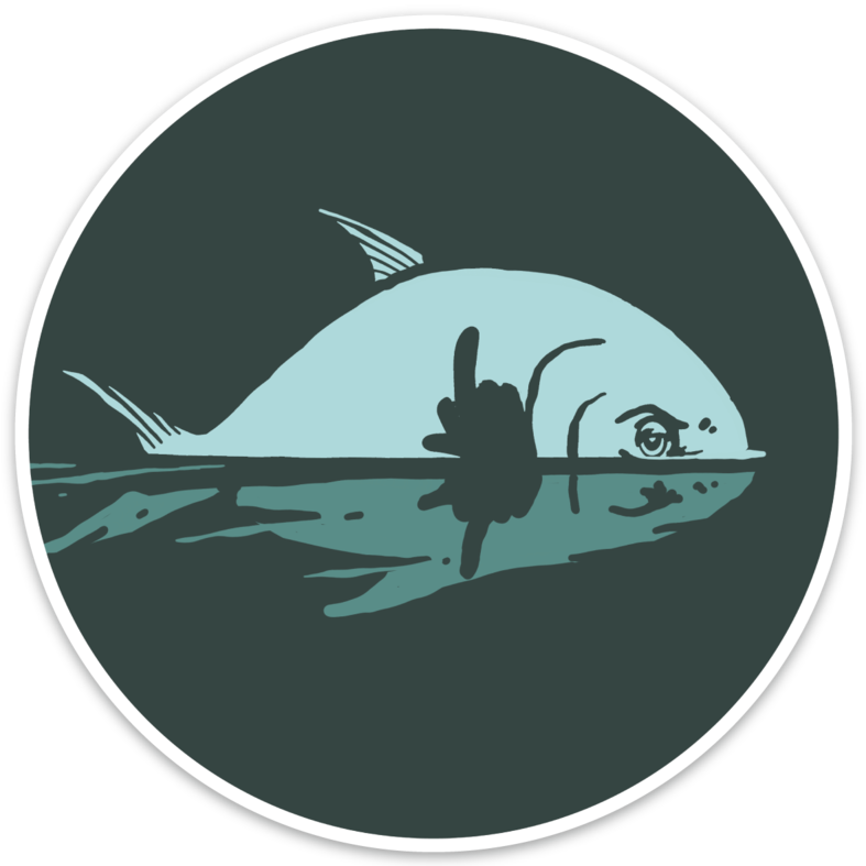 Image Of Fu Sticker - Silhouette (787x787), Png Download