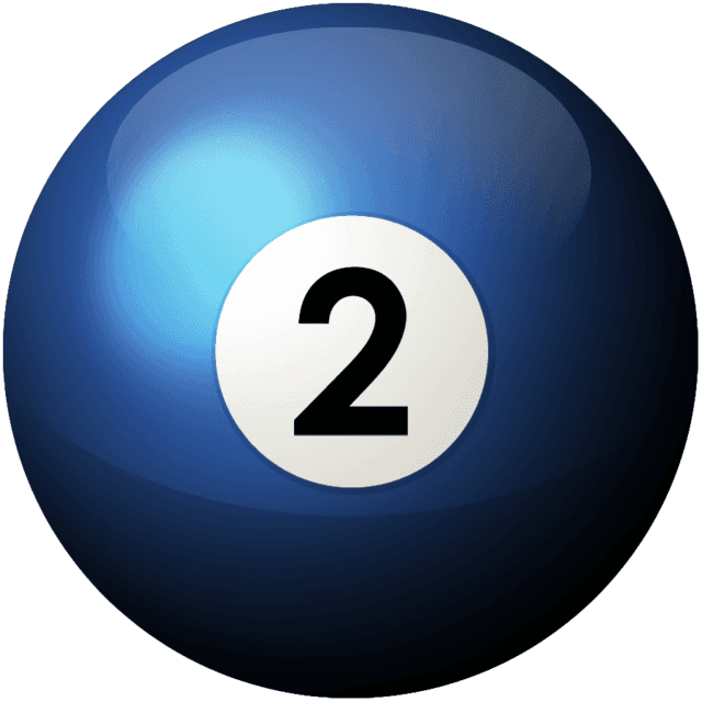 Billiard Ball 2 Png (640x640), Png Download