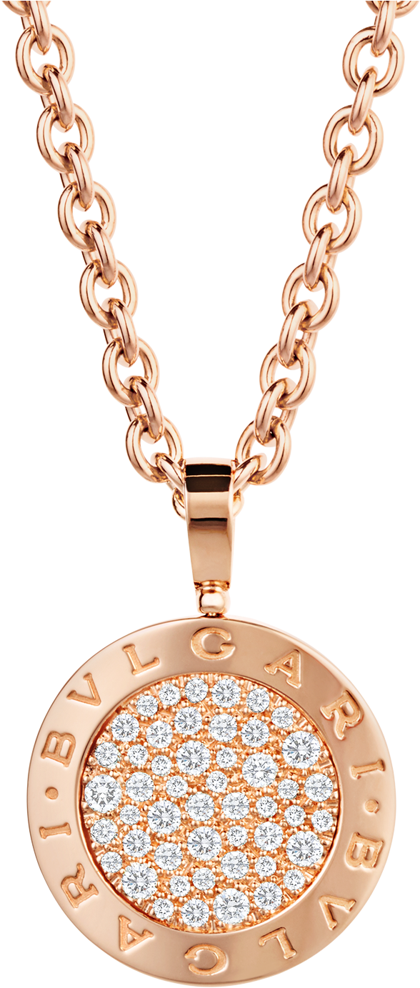 Bvlgari Bvlgari Necklace Necklace Rose Gold Pink - Bvlgari Necklace (1800x1405), Png Download