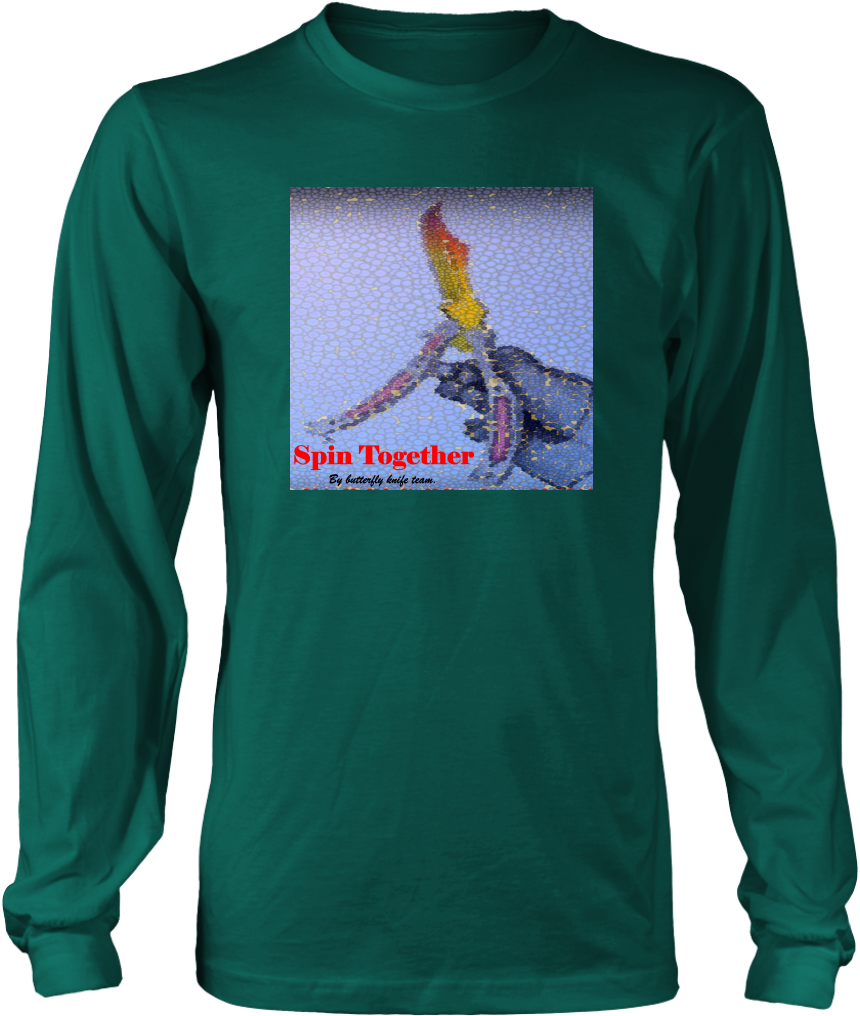 Butterfly Knife Team Long Sleeve Shirt - Liberty Guns Beer Tits (1024x1024), Png Download