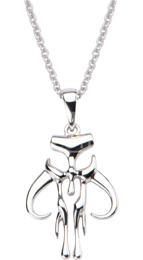 Womens Sterling Silver Mandalorian Necklace - Necklace (850x850), Png Download